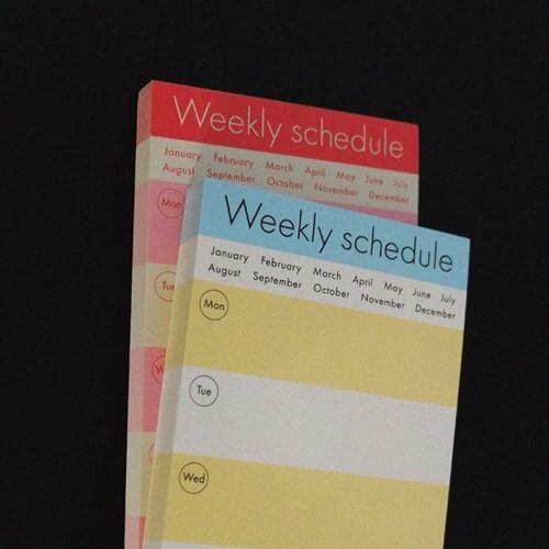 FF Weekly schedule memo pad
