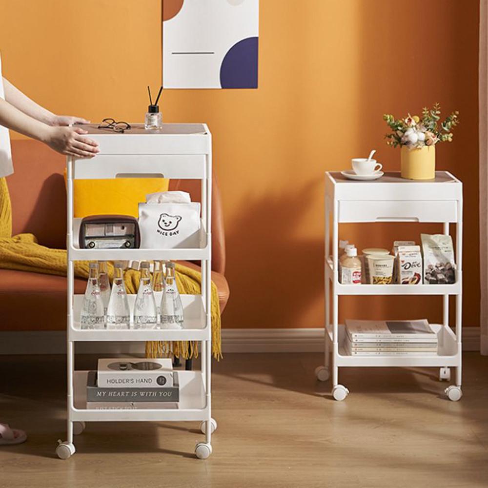 더준 홈카페수납장 주방선반장 냉장고장 주방서랍장 부엌수납장 3단