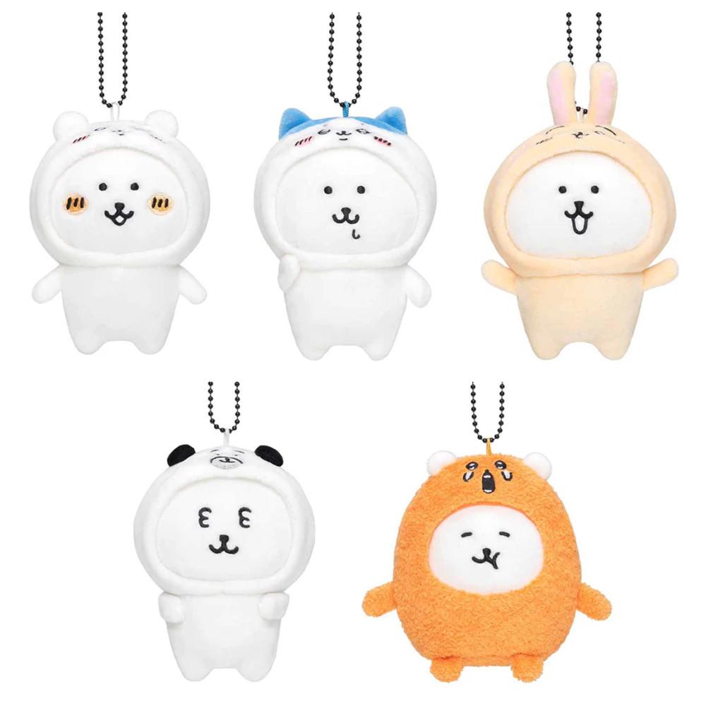 변신하자! 써버리자 마스코트 인형 5종 [치이카와, 하치와레, 우사기, 퍼그 고로케 옷을 입은 농담곰]