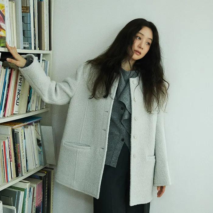 Boucle Round Neck Jacket SW5WJ410-C3