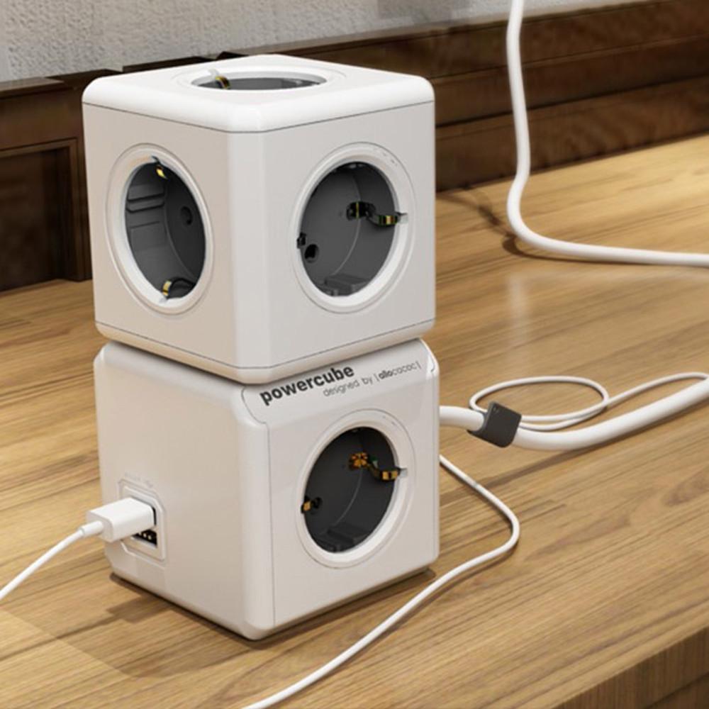 파워큐브 디자인멀티탭 고용량 에어컨 멀티탭 5구