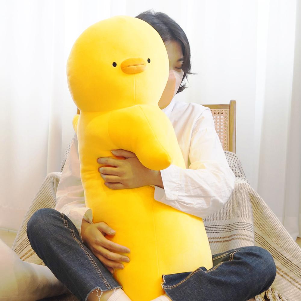 하라홈 멍덕 오리 바디필로우 쿠션 안고자는 인형 꿀잠선물 인싸템 동물쿠션
