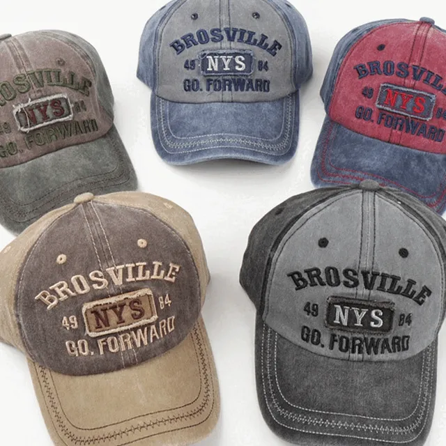 [Y2K/4color] 브로즈빌 스티치 캡모자