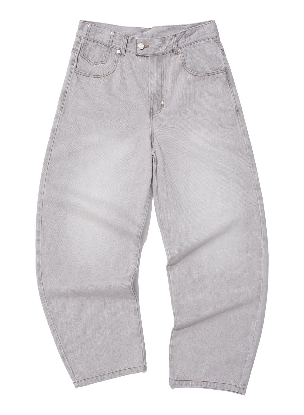 [WOMEN] CINCH-BACK ROUNDING JEANS_ECRU