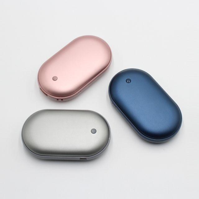 ABC 핫뜨거 타원형 휴대용 손난로/보조 배터리 5000mAh