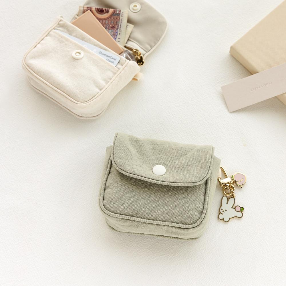 [라이브워크]피요 스냅 미니 파우치 2color