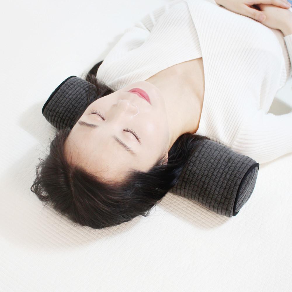 메밀 경추베개 목디스크 거북목베개 일자목 목베개 편한 원형 목침