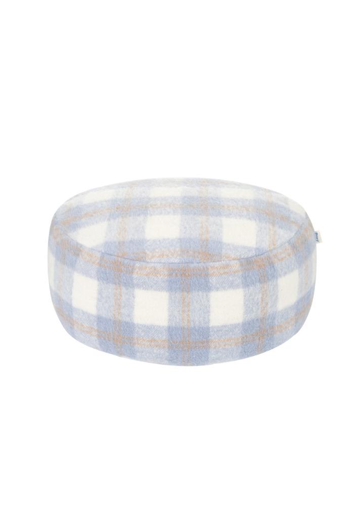 Pancho Pouf Wool Check
