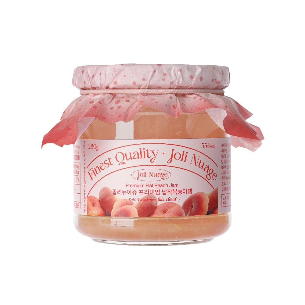 졸리뉴아쥬 프리미엄 국내산 납작복숭아 잼 (280g) [원산지:국산(경상북도 영천시)]