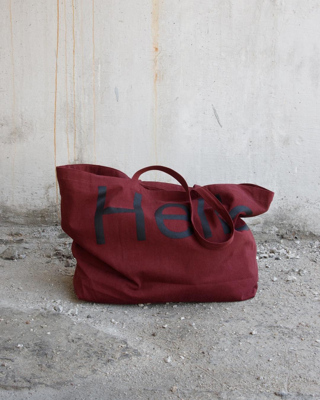 Big tote bag - Burgundy