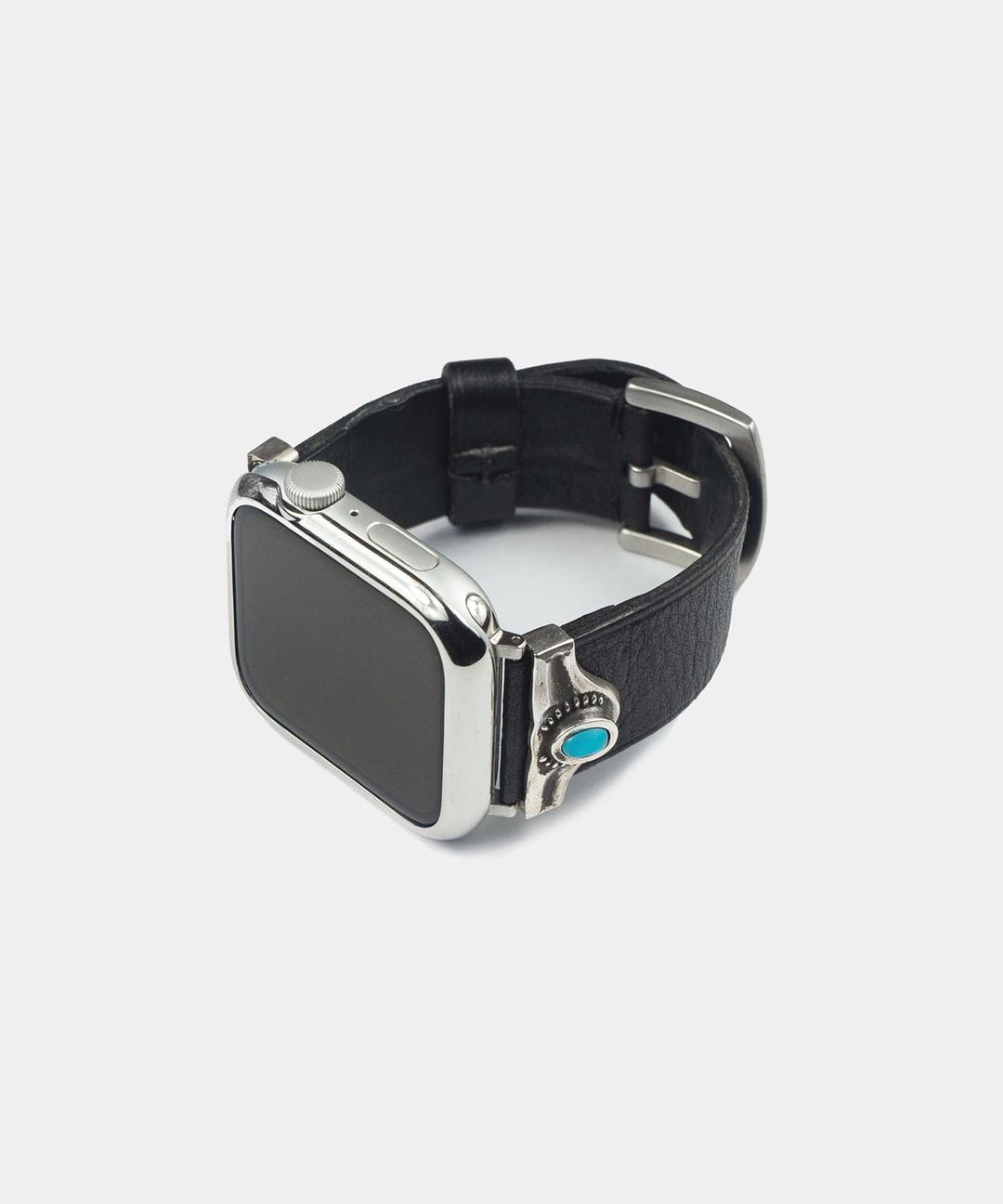Classic fit apple watch strap with turquoise