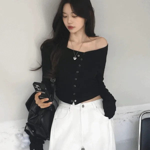 [글램핏/번따룩💕] 메이 원숄더 또또 셔링 티 (3color)