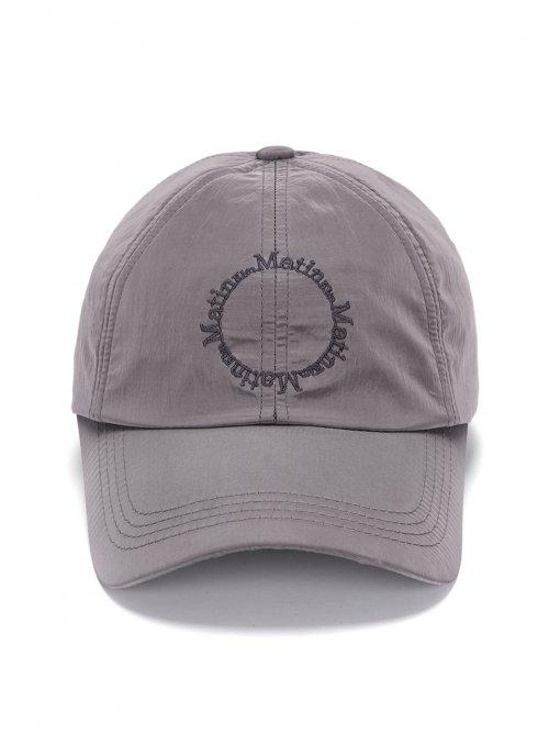 CRISP LOGO BALL CAP IN SILVER