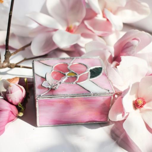 영롱✨꽃과 나비 유리 보석함🌸🦋