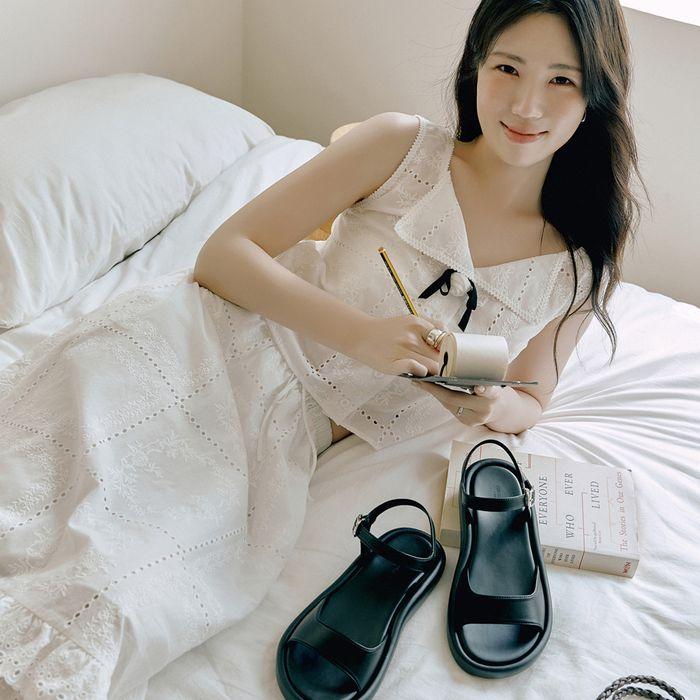 파세오 샌들 Black 3cm (FLS1F1SS301Z1)