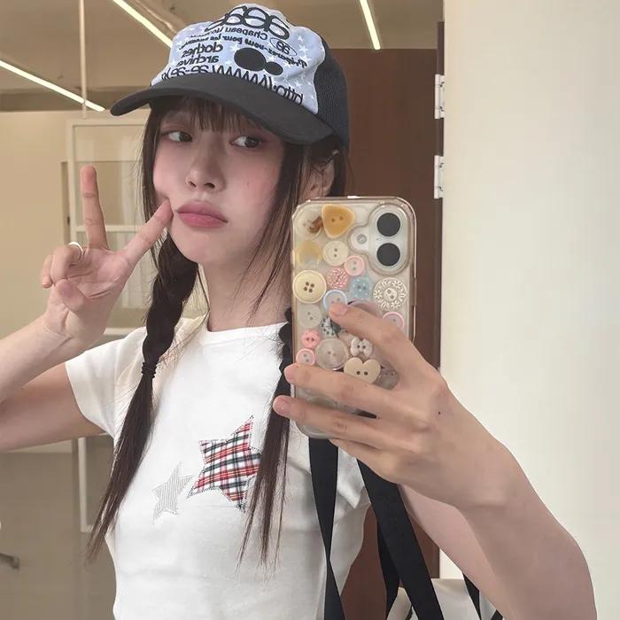 [은빈 PICK] WEB LOGO STAR MESH CAP [SKYBLUE]