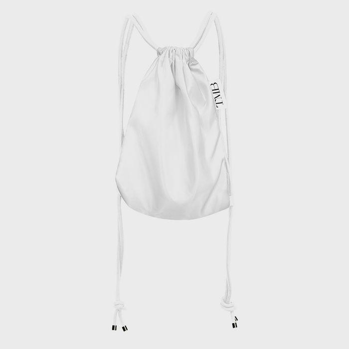 All White String Back Pack [ White ]