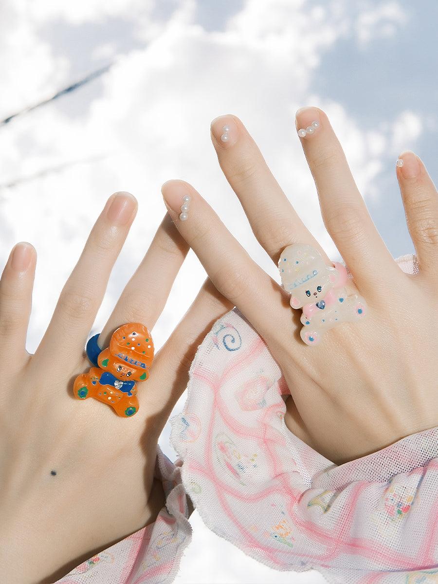Sweet Gummy Bear Statement Ring