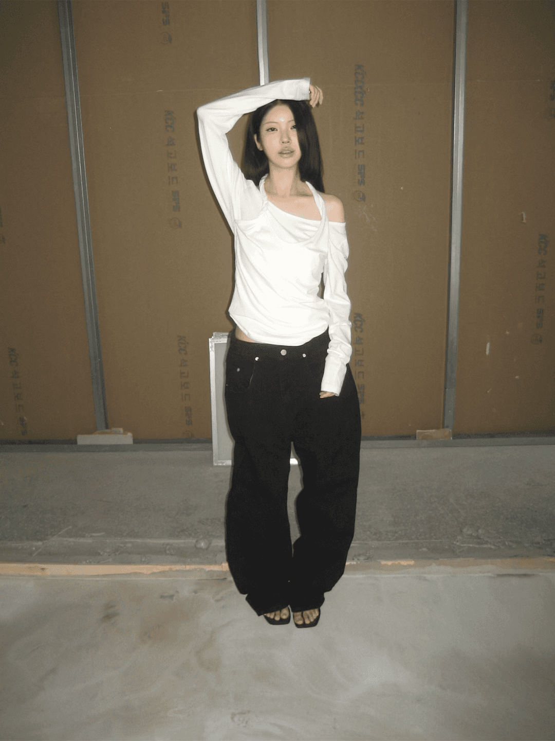 layer twist cut top (2 color)