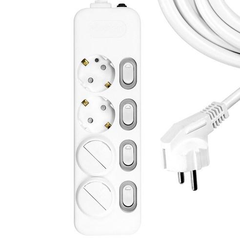 써지오 4구개별 안전커버 멀티탭 DH-1648-MT - 멀티탭 | 쿠팡