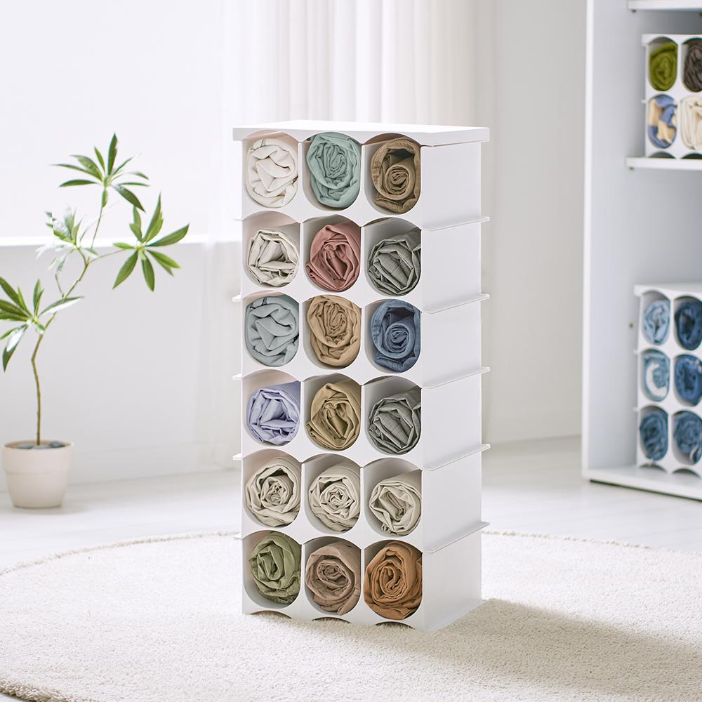 위즈홈 온마로 옷정리함 특대 6단, 화이트, 32.5 x 28...., 1개