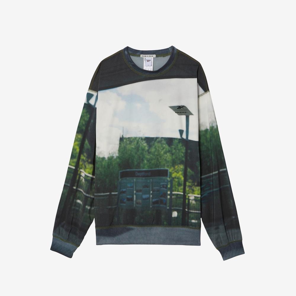 Reebok X SEEN PRINTING WOVEN CREW NECK - 오버그라운드