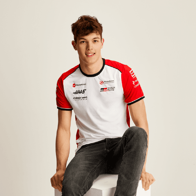 T-shirt Fitted Haas F1 Team White