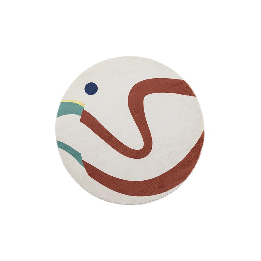 애슬라운드 인테리어 원형 러그 A