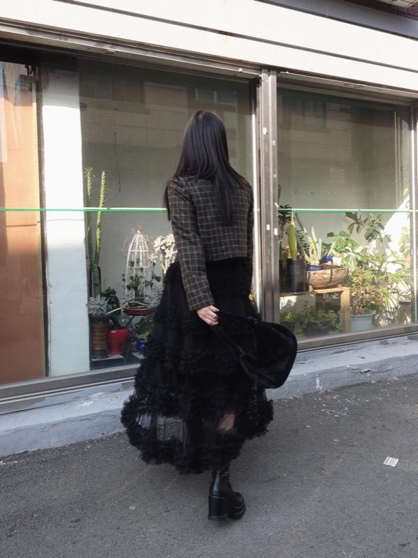 비비크 [당일출고]COCO CANCAN SKIRT (BLACK)