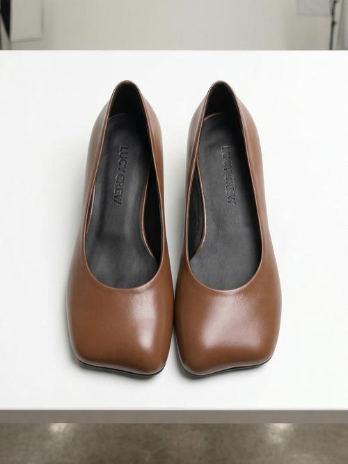 커브드 스퀘어 플랫 슈즈 LC700_2cm