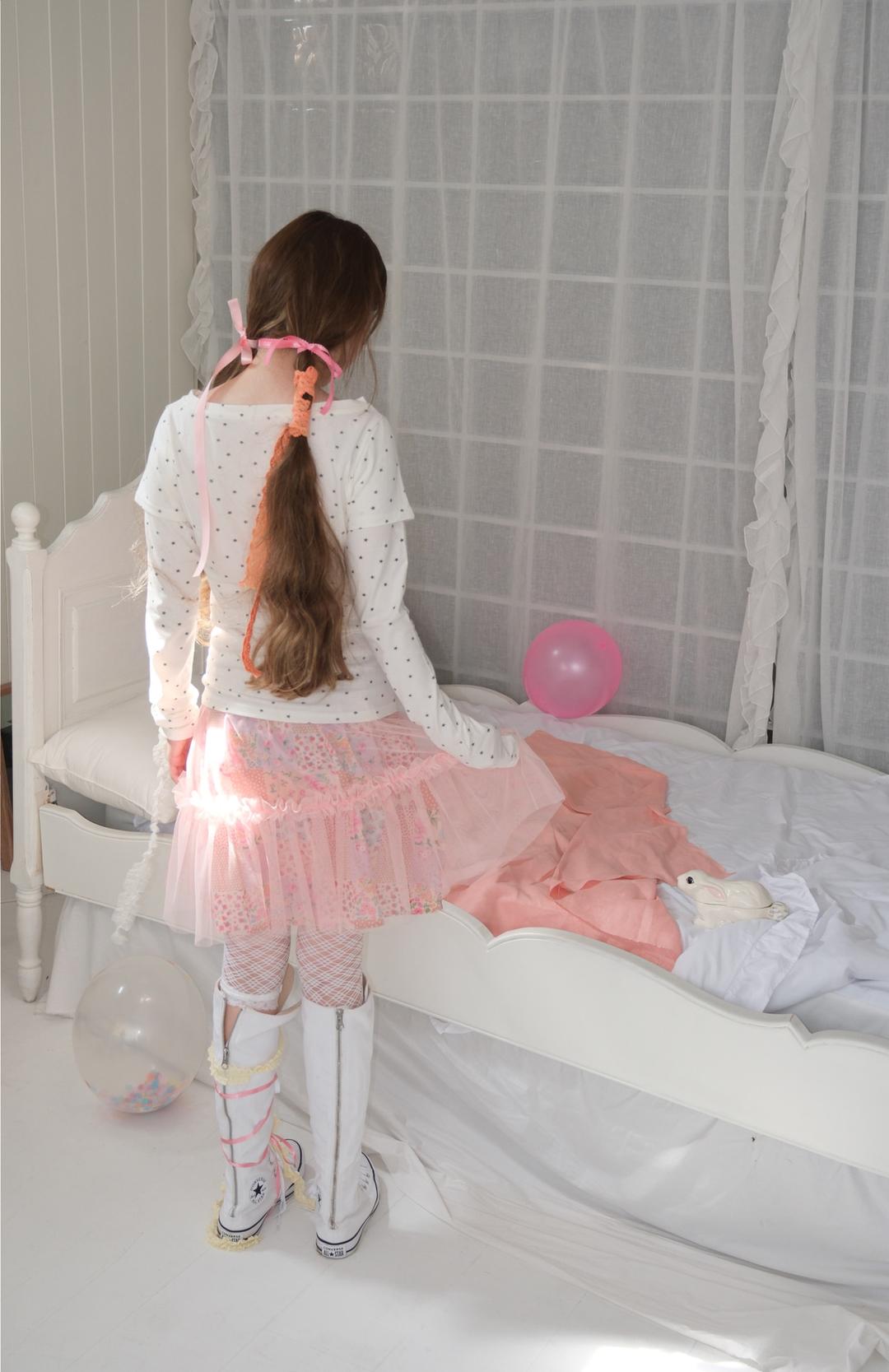 Patchwork Sha Skirt - 2colors