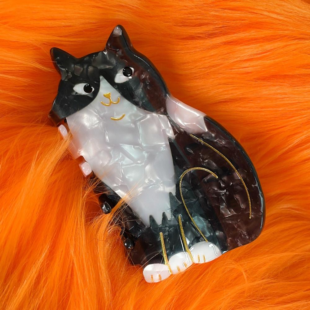 턱시도 고양이 헤어집게핀 - COUCOU SUZETTE 쿠쿠수제뜨