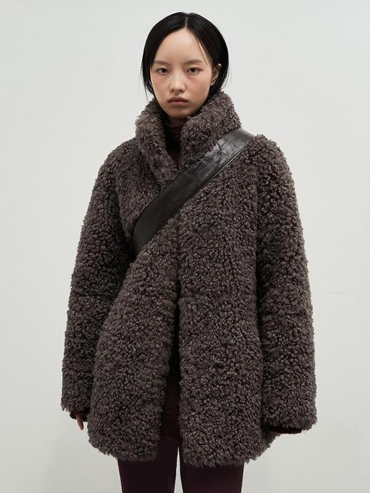 Fuax Fur Coat  Brown (AG5X3VA03D)