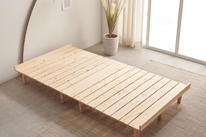 올피노 소나무 원목 평상형 침대 프레임 깔판 SS/Q (매트제외)