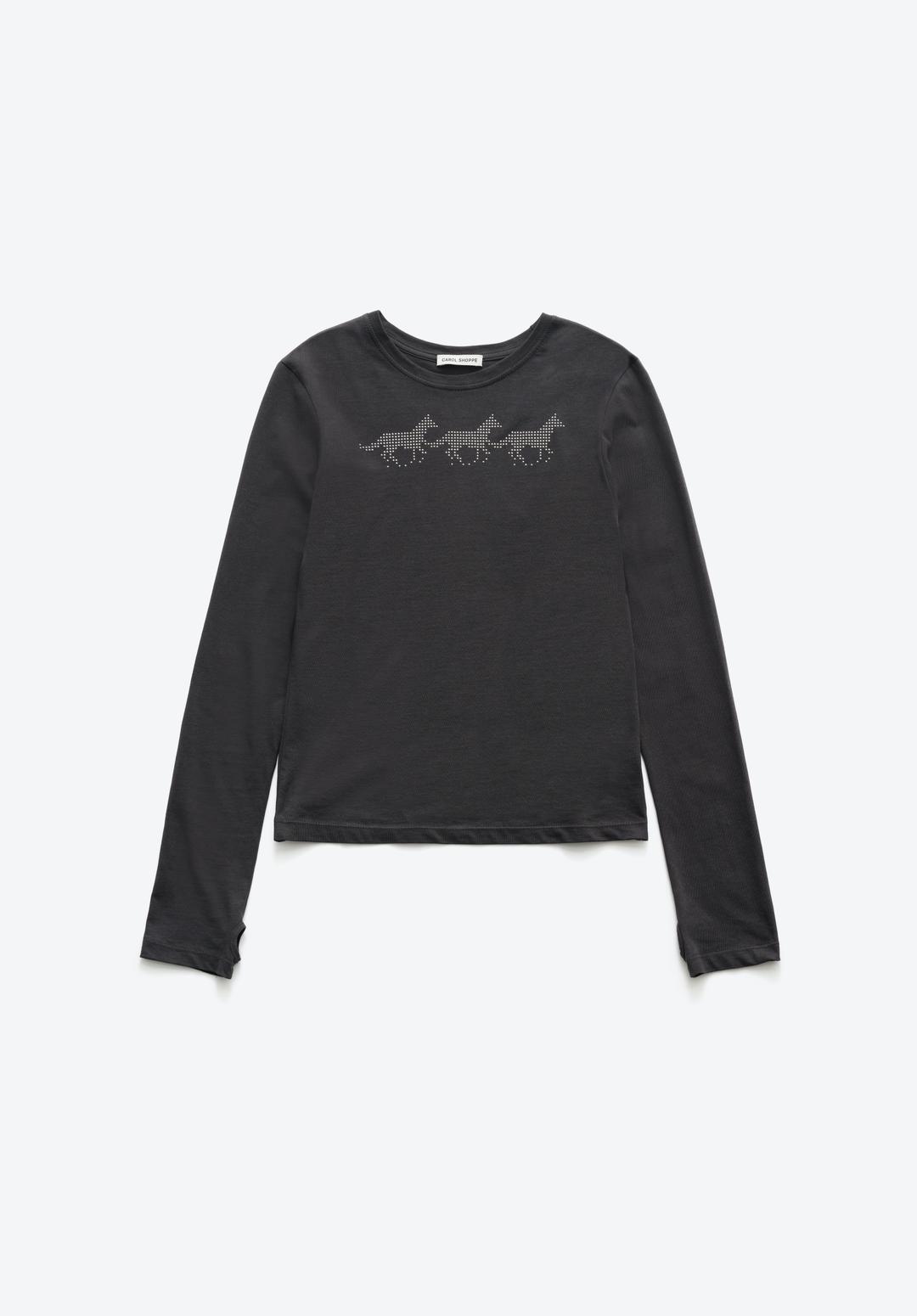 PONY TEE - CHARCOAL / FREE