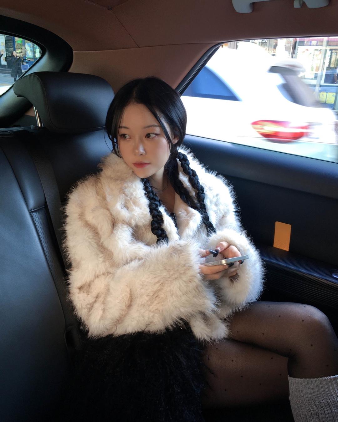 하몽 Eco fur jacket