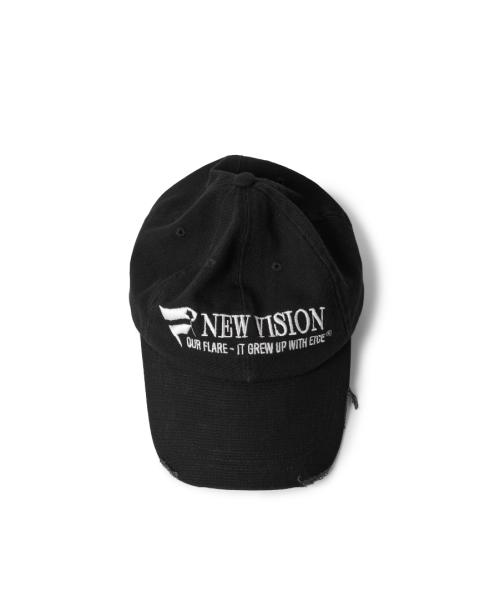 NEW VISION DESTROYED WASHED CAP (BLACK)
