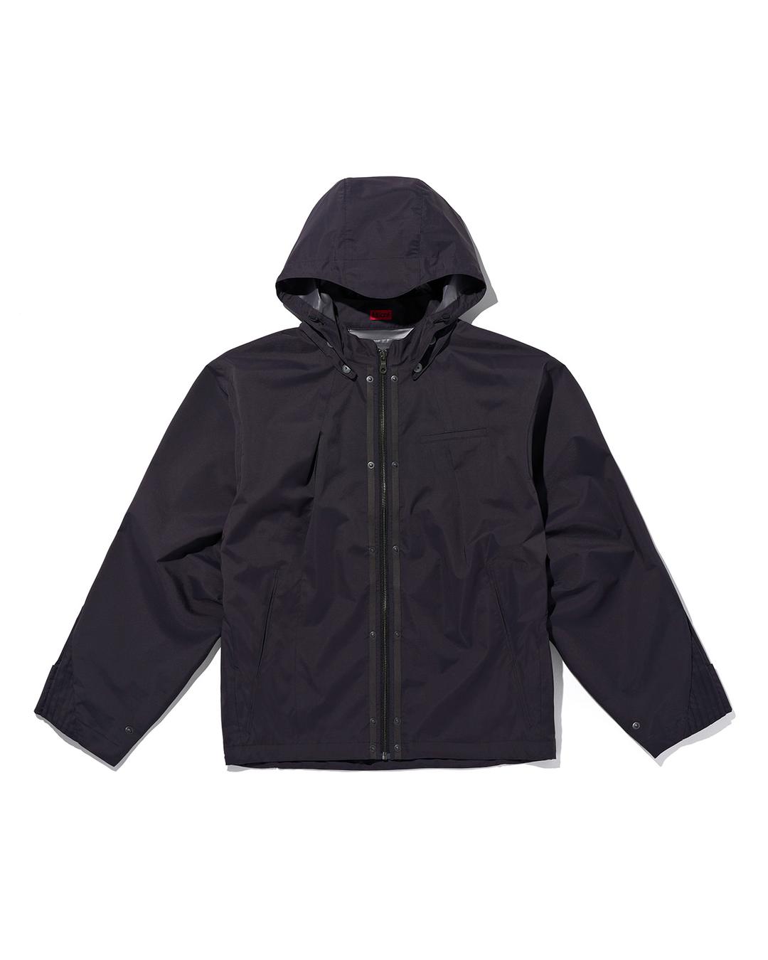 STASH HOOD WINDBREAKER_CHARCOAL