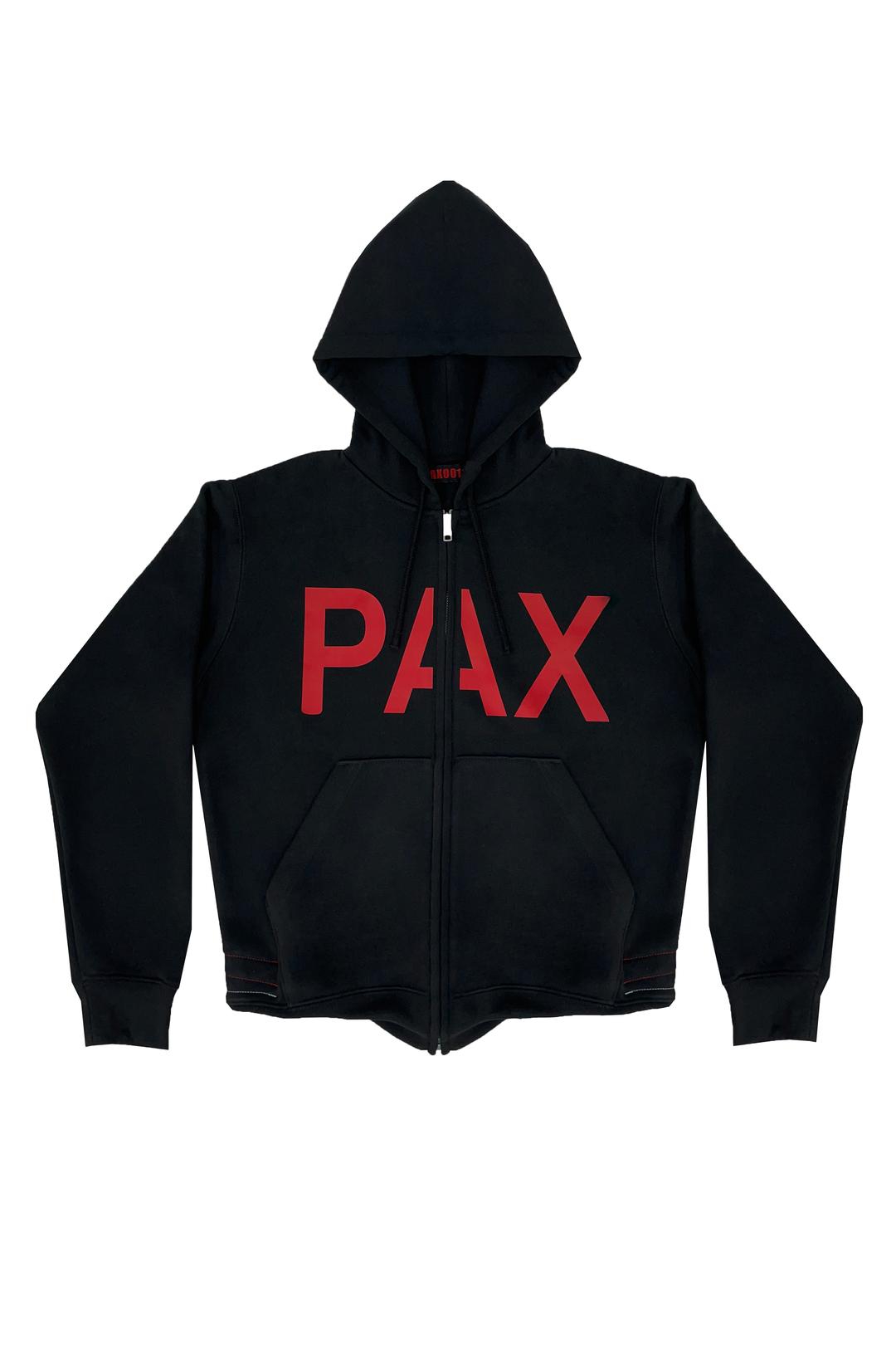 PAX ZIP-UP HOODIES (black)