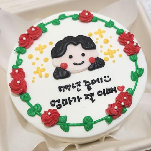 🎀당일발송가능🎀 추가금없는 캐릭터 레터링 케이크 [원산지:작품정보참조]