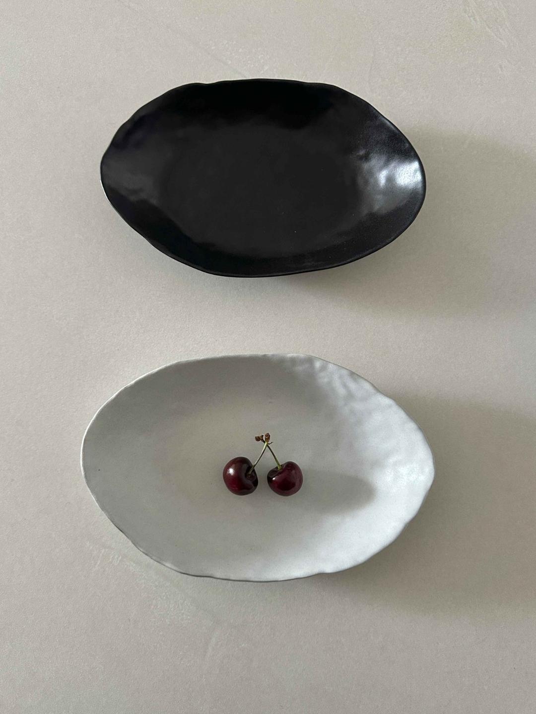 classic oval plate (2color)