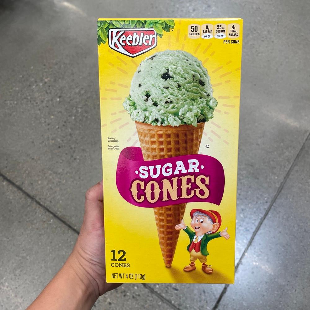 Keebler Sugar Cones 키블러 아이스크림콘, 슈가콘 콘과자 12개입 113g