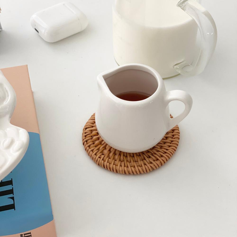 동글 화이트 도자기 시럽볼 / 100ml 샷잔