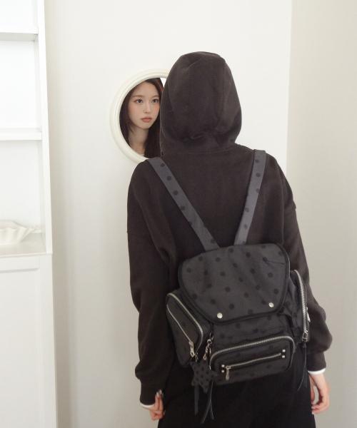 Dot Core Mini Backpack / Charcoal Black