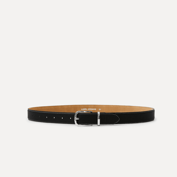 Novan contrast line belt black