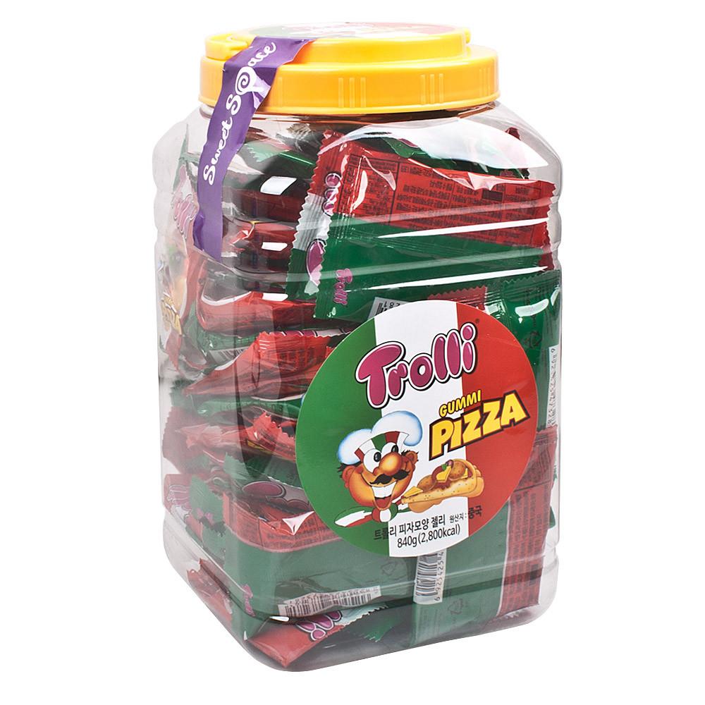 트롤리 피자모양 젤리 840g
