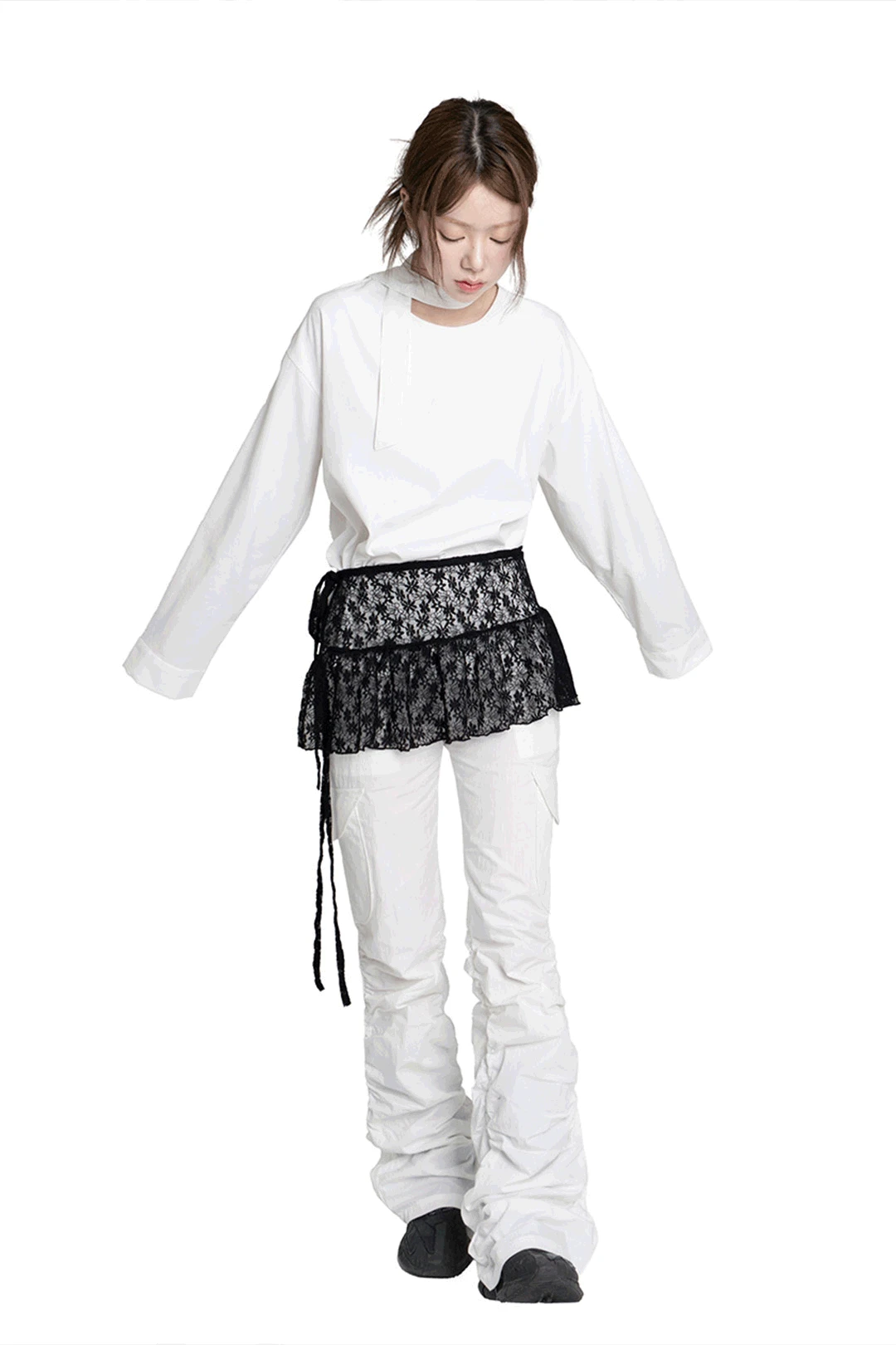 SHIRRING CARGO PANTS