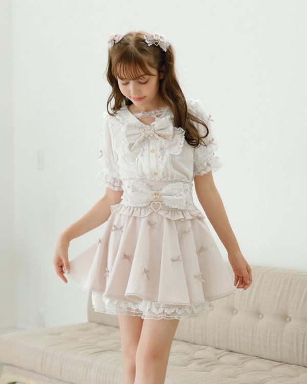 メニーリボンサーキュラースカート