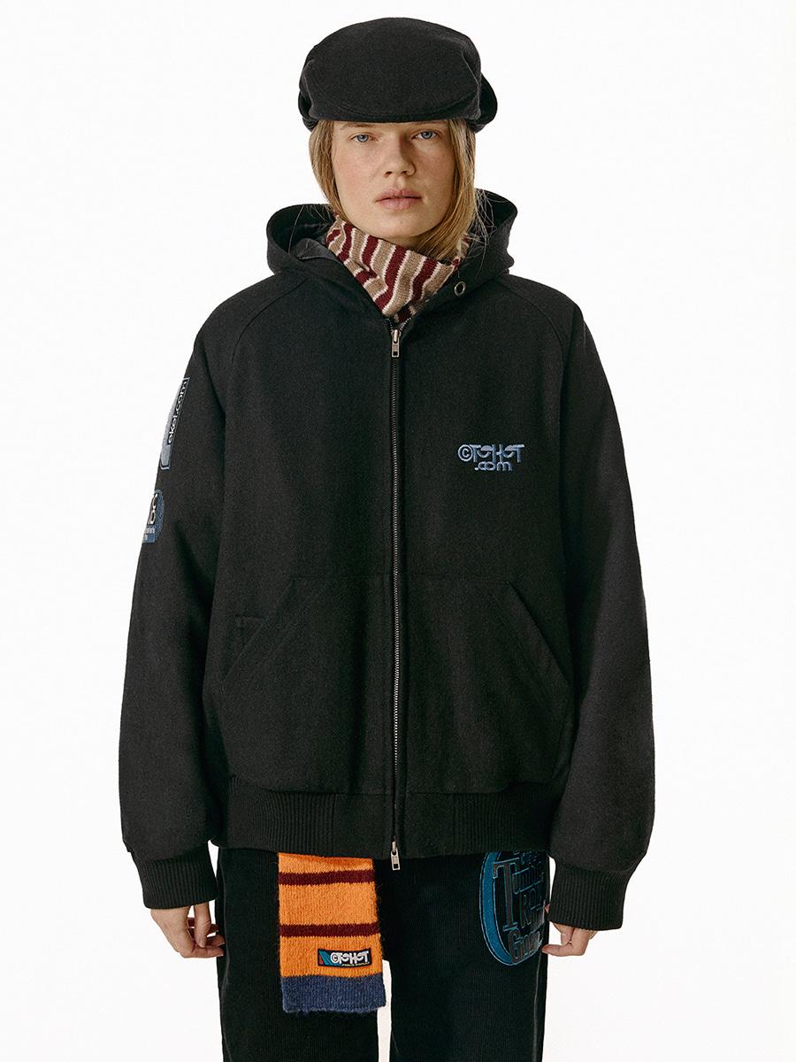 Static Sound Varsity Jacket Black