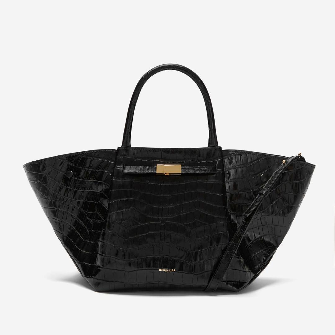 The Midi New York - Midi / black croc-effect